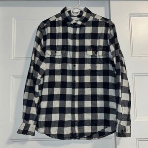 🚨 Clearance 🚨 Goodfellow & Co Navy and White Plaid Flannel Button Up
